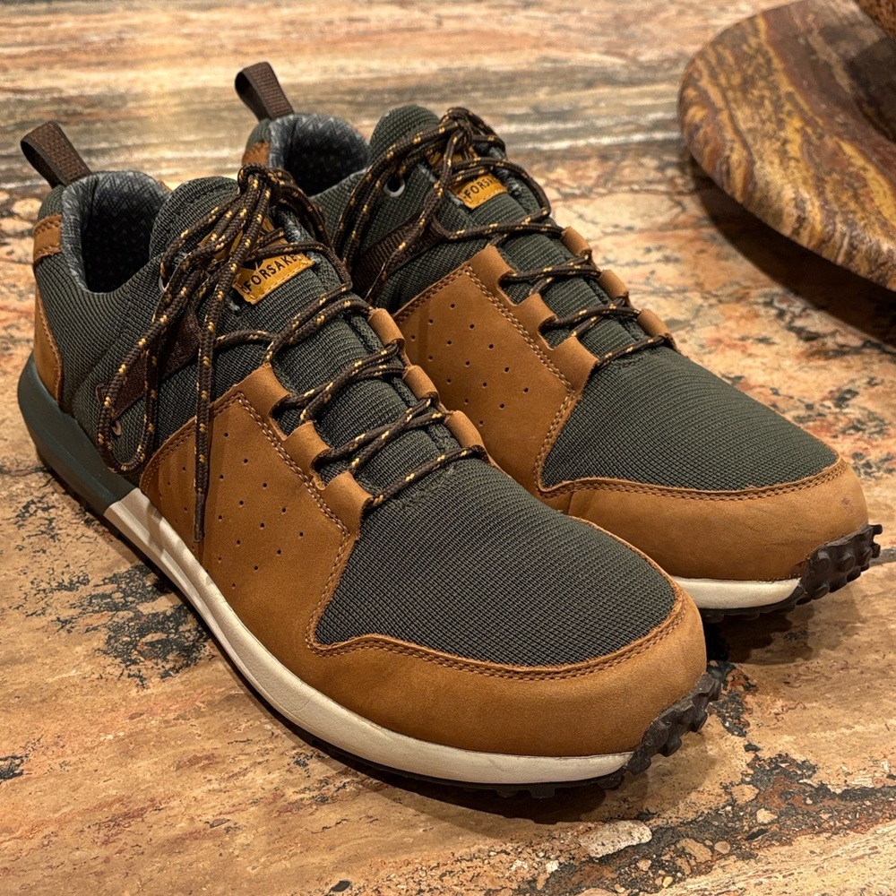 Forsake Men's Tan Nubuck Leather Cypress Mesh Size 13 Range Vent Hiking Shoes